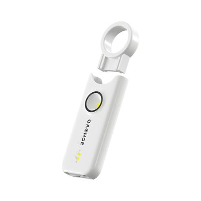 Extrem lauter 140 dB Taschenalarm mit Vibrationssensor, LED-Licht & USB-C-Aufladung